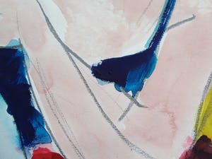 Niet of onleesbaar gesigneerd - Portret gouache. kopen? Bied vanaf 10!