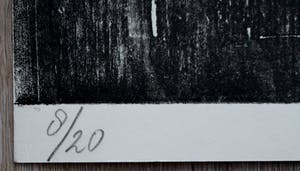 Klaas Gubbels - grote houtsnede - kan -1990 (laatste) kopen? Bied vanaf 395!