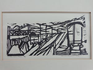 Flip van der Burgt - LOT VAN 3 WERKEN / 2x ETS + 1x LINO / 68x50cm / SIG kopen? Bied vanaf 25!