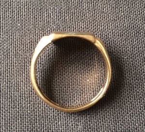 9K Goud - herenring in geelgoud, volledig gekeurd kopen? Bied vanaf 25!