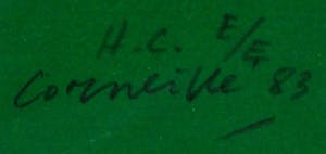 Corneille - Grote ingelijste litho - 1983 kopen? Bied vanaf 399!
