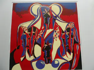 Maartje Wijngaarden - Zeefdruk, titel : 'Face to Face' kopen? Bied vanaf 40!