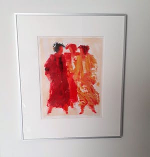 Wil Willemsen - Prachtige, kleurrijke zeefdruk (mooi gelijst) kopen? Bied vanaf 149!