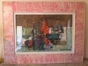 Marijke Stultiens - Stilleven (papier en verf) kopen? Bied vanaf 75!