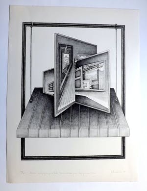 Gerhard Andrees - Two Opposing Views Meet (Zwei entgegengesetzte Betrachtungen begegnen sich) kopen? Bied vanaf 1!