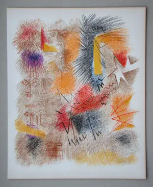 AcheterAndre Masson - Sterren en gezichten - 1972 - Originele litho? Enchérissez de 120!