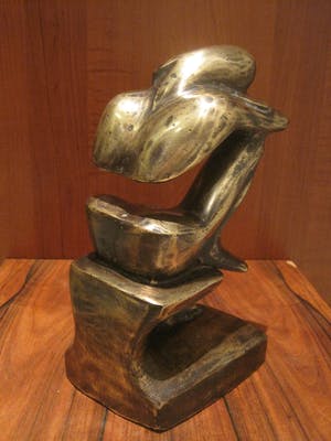 Brons (Onbekend) - Zittende rustende man. kopen? Bied vanaf 130!