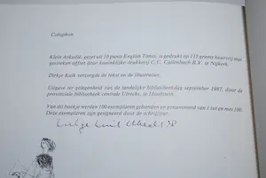 Dirkje Kuik - Klein Arkadië, gesigneerd, oplagenr. 78/100 + 4 boeken + gratis verzending kopen? Bied vanaf 50!