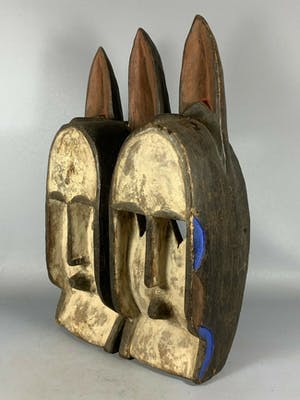 Dogon - 201037 - Old African Dogon Twin face Mask - Mali kopen? Bied vanaf 65!