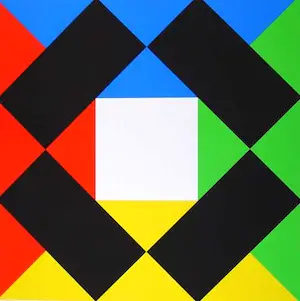 Max Bill - Kleurenzeefdruk GEOMETRIE in KLEUR uit 1972 kopen? Bied vanaf 50!
