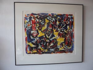 Theo Wolvecamp - Oiseaux Joyeux' is een prachtige grote zeefdruk kopen? Bied vanaf 225!