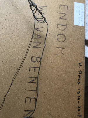 Henk Ames - Man in vierkant kopen? Bied vanaf 50!