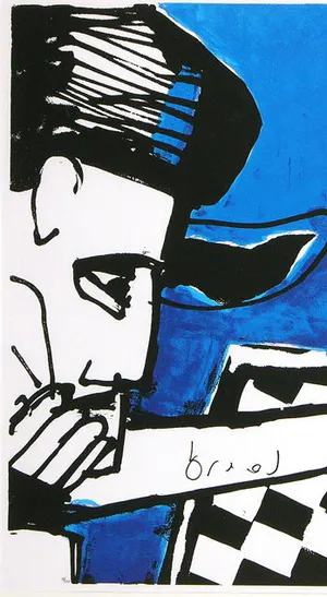 Herman Brood - Kleurenzeefdruk CHESS Handgesigneerd---ZEER GROOT!!! kopen? Bied vanaf 1!