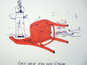 Kees Spermon - CECI N'EST PAS UNE CHAISE verkocht voor € 35!