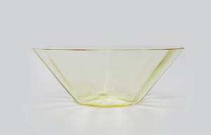 Moser - kristallen schaal - goudgeel kopen? Bied vanaf 60!