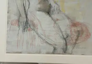 Ingeborg Brandner - Doppelter Frauenakt, Kohlezeichnung kopen? Bied vanaf 110!
