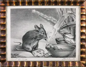 Jan Schonk - Litho, Muis - Ingelijst kaufen? Bieten Sie von 50!