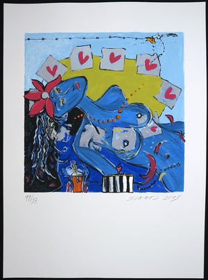 Miriam Slaats - Zeefdruk, Bezieling van een vrouw kopen? Bied vanaf 1!