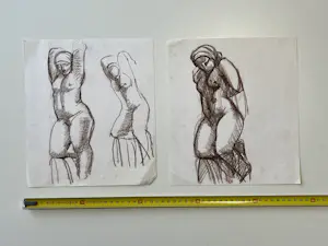 Jan Keustermans - Lot van 10 atelierschetsen kopen? Bied vanaf 95!