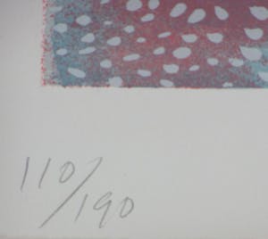 Jan Cremer - Zeefdruk. "Sneeuw". kopen? Bied vanaf 175!