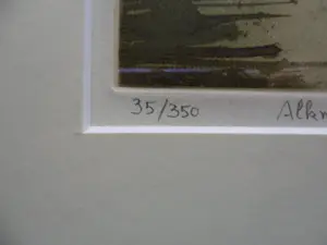 Roger Hebbelinck - Mooie kleuren ets van het Luttik Oudorp te Alkmaar. kopen? Bied vanaf 40!