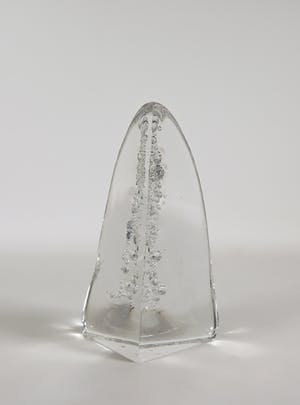 Ireneusz Kizinski - Glazen object met ingesloten luchtbelletjes kopen? Bied vanaf 150!