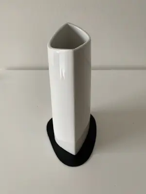 KPM Berlin - Fraaie zware modernistische vaas "Rhombus" Annelies Rudolph 1959 kopen? Bied vanaf 35!