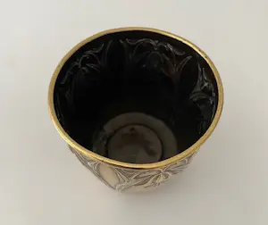 Daalderop - Decoratieve koperen Art Nouveau bloempot kopen? Bied vanaf 25!