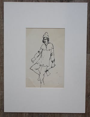 Herman Brood - tekening: man met bijl kopen? Bied vanaf 49!