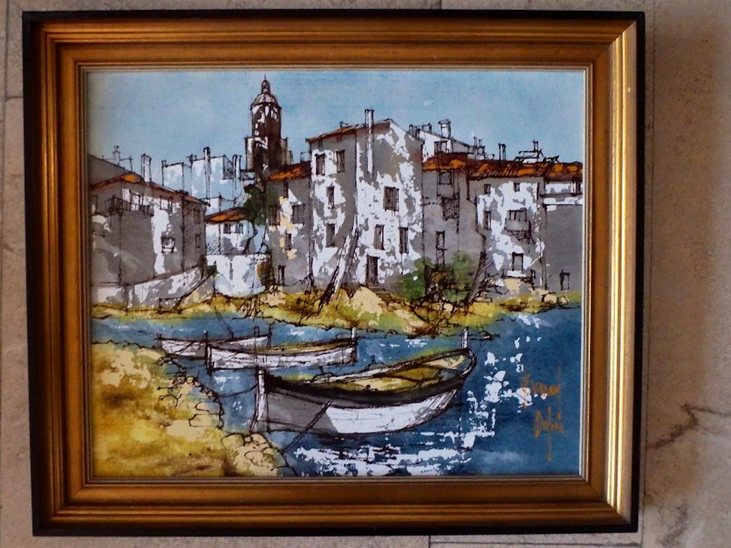 Bernard Dufour - Haventje aan de Mediterranee kopen? Bied vanaf 60!