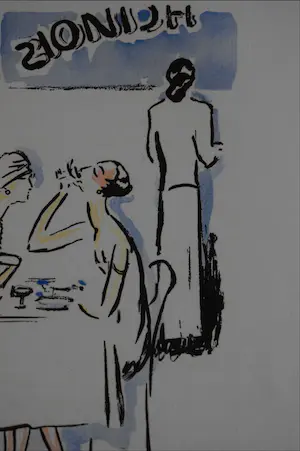Kees van Dongen - Pochoir - De lunch kopen? Bied vanaf 400!