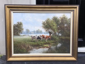 Ron Meilof - C4240 - Koeien langs het water kopen? Bied vanaf 1750!