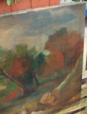 Niet of onleesbaar gesigneerd - Olieverf op doek , Bergense School? , “Landschap“ kopen? Bied vanaf 1!