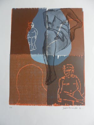 Judith Macrander - Houtsnede , zonder titel. kopen? Bied vanaf 40!
