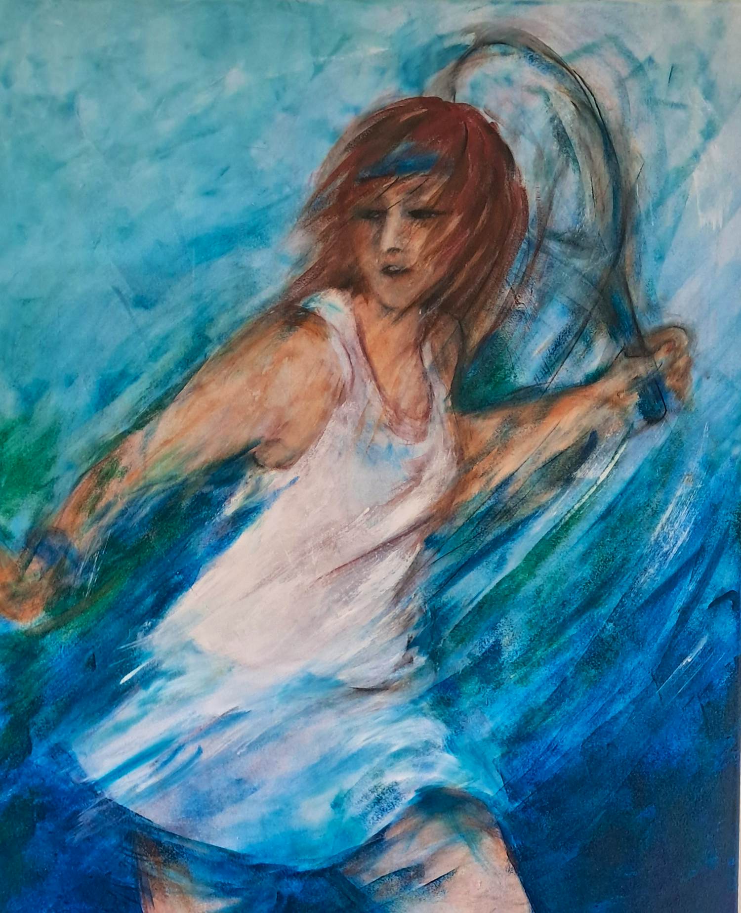 Anke Peddemors - Tennis blauw kopen? Bied vanaf 150!