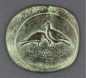 Inka Klinckhard - Bronzen penning: Leven in vrede, 1973 kopen? Bied vanaf 75!