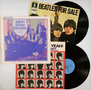 The Beatles - Zehn Jahre Beatles Jubileum-Set (Incl. Beatles For Sale & Hard Day's Night) kopen? Bied vanaf 50!