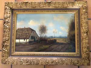Johannes Jacobus Lievense - Boerderij en landschap verkocht voor € 300!