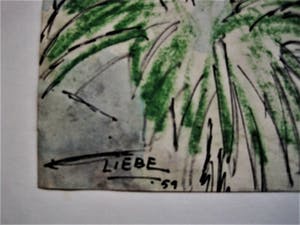 Hugo Liebe (I) - Fraaie impressionistische Aquarel - 1959 - Mediterrane Kustplaats - gesigneerd kopen? Bied vanaf 27!