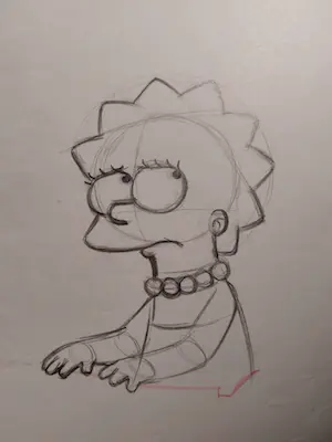 Matt Groening - originele productietekening, ingelijst en met certificaat kopen? Bied vanaf 85!
