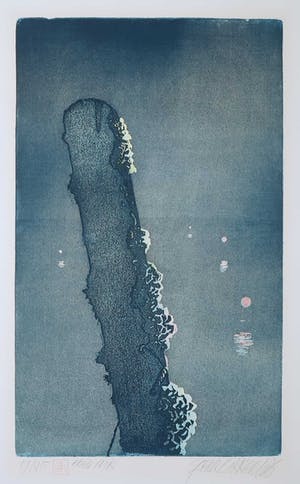 Sjoerd Bakker - Ets en aquatint, Uitvarende vissersboten kopen? Bied vanaf 20!