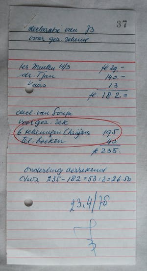 Chrysiis - Inkttekening , Ontwerp voor Kerstkaart 1978 + Boekje kopen? Bied vanaf 1!