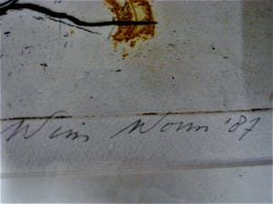 Wim Worm - Eigen druk - oplage 120 ex. - handgekleurde Ets - "Strand" gesigneerd kopen? Bied vanaf 10!