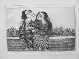 Hans van Draanen - Liefdespaar op een muurtje kopen? Bied vanaf 50!