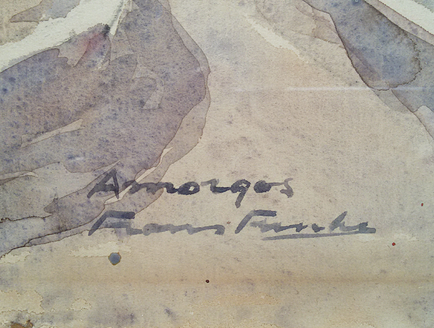 Frans Funke - Amorgos, aquarel (ingelijst) kopen? Bied vanaf 1!