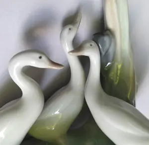 Lladro - Beeldje met drie ganzen kopen? Bied vanaf 20!