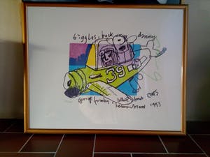 Herman Brood - Herman Brood - Kleurenzeefdruk BIGGLES Handgesigneerd. kopen? Bied vanaf 185!