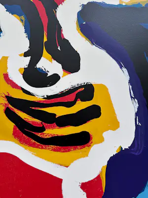 Karel Appel - Tuesday " Head against blue sky" kopen? Bied vanaf 1350!