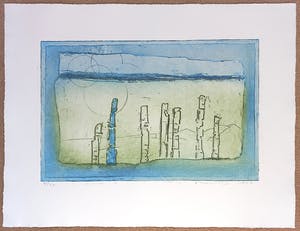 Jan Montyn - Bamboo Island, aquatint ets kopen? Bied vanaf 115!