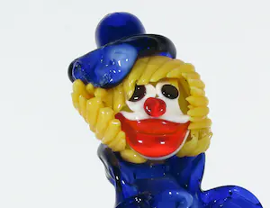 Niet of onleesbaar gesigneerd - Twee Murano-glas clowns kopen? Bied vanaf 1!